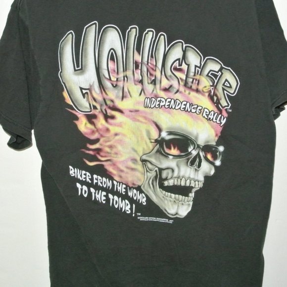 Fruit of the Loom Other - Hollister Independence Rally T-shirt Skull‎ M